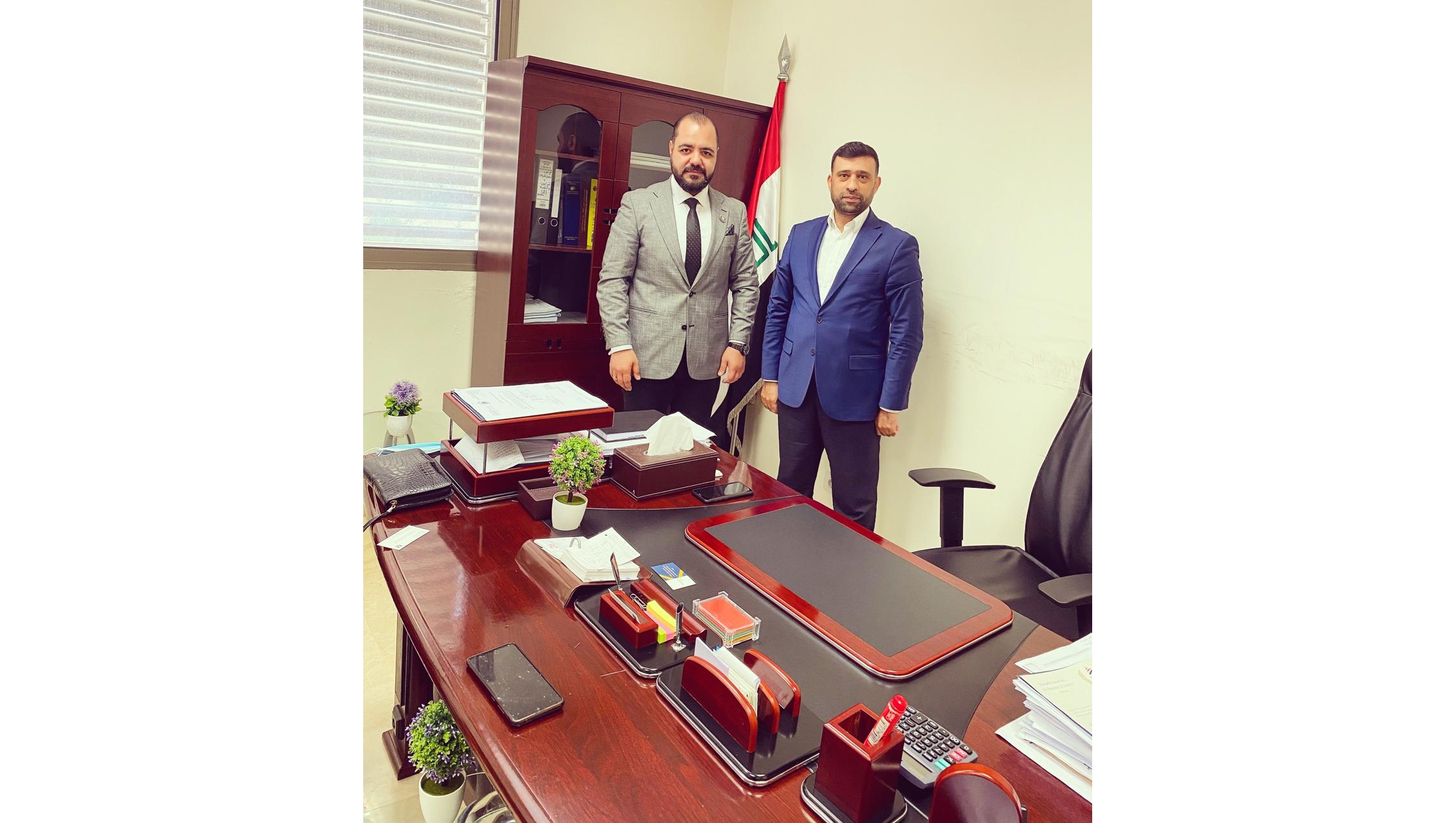 اللّوبي الإقتصادي الدّولي يلتقي رئيس الدائرة التجارية لدى السفارة العراقية في بيروت.