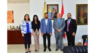 The President of the International Economic Lobby meets with the ambassador of Venezuela in Lebanon