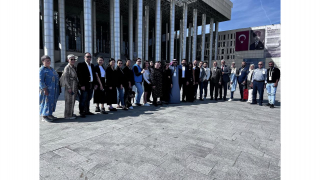 The delegation of the International Economic Lobby at the Izmir Clothing Fair